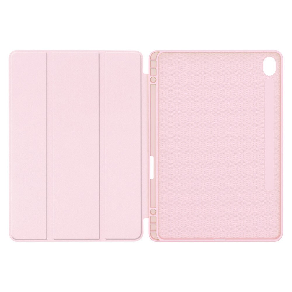 Etui pentru tableta cu clapeta, 11", roz, functie Smart Cover, suport, set