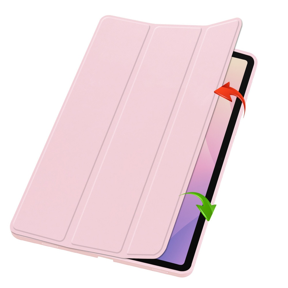 Etui pentru tableta cu clapeta, 11", roz, functie Smart Cover, suport, set