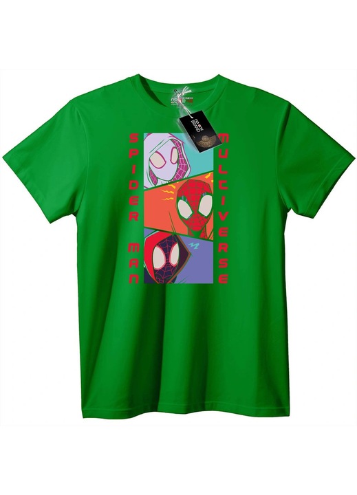Póló Spider-Man Multiverzum, Zöld, XL