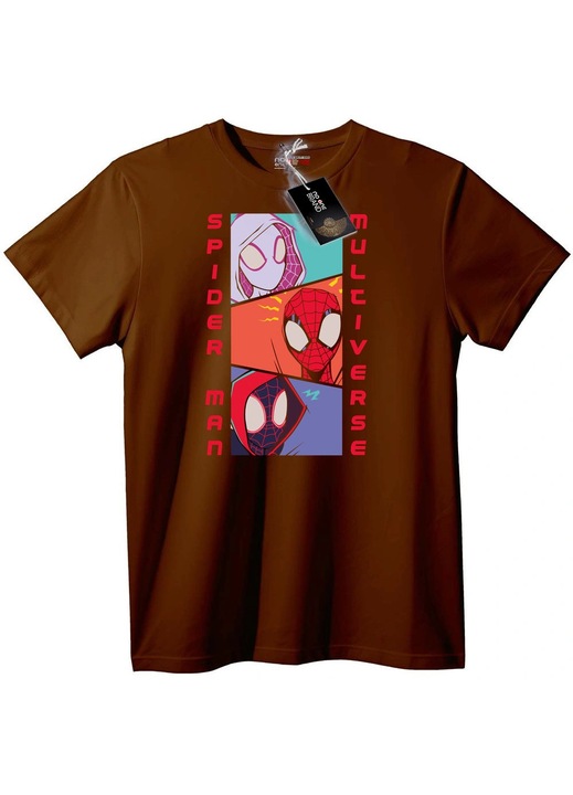 Póló Spider-Man Multiverzum, Barna, S