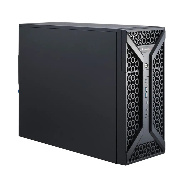 Supermicro CSE-735D4-668B Midi Tower ház, 668W, fekete