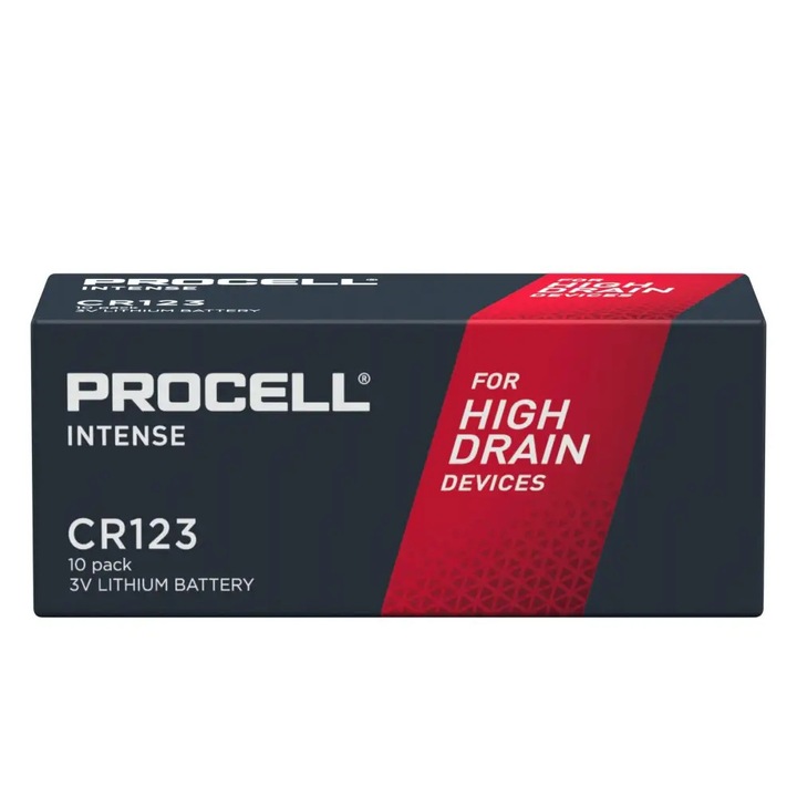 Baterii litium Duracell CR123 3V set 10 buc