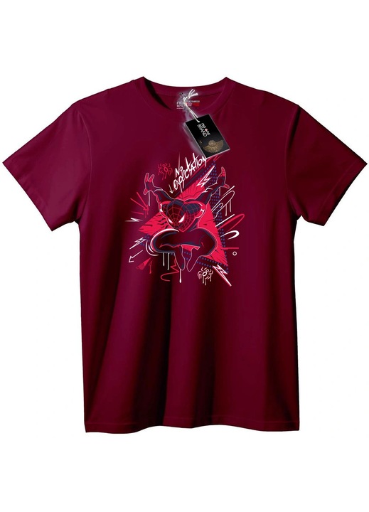 Póló Spider-Man Nincs Várakozás, Bordó