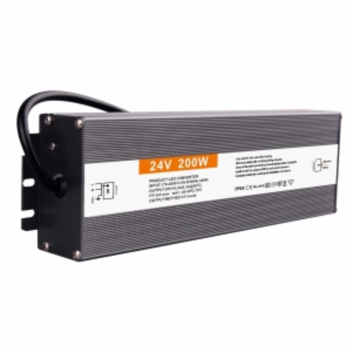 DRIVER LED 200W 24V IP67 ALUMINIU