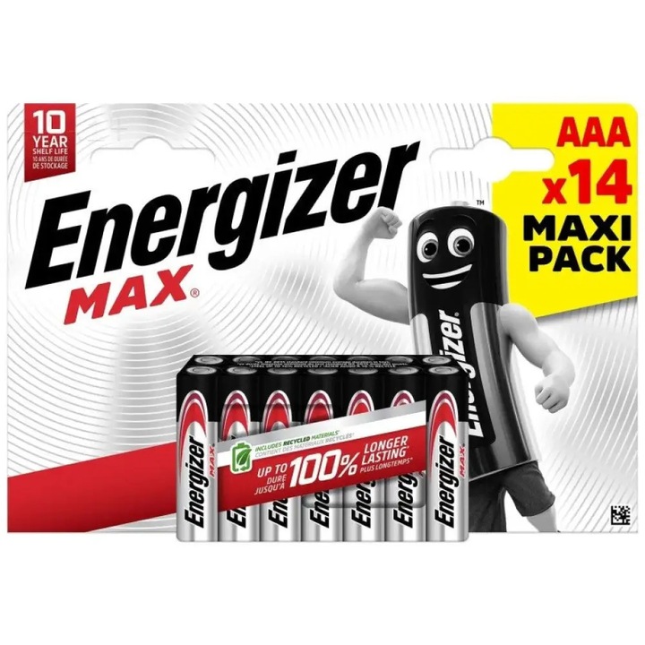 Pachet 14 baterii alcaline AAA ENERGIZER