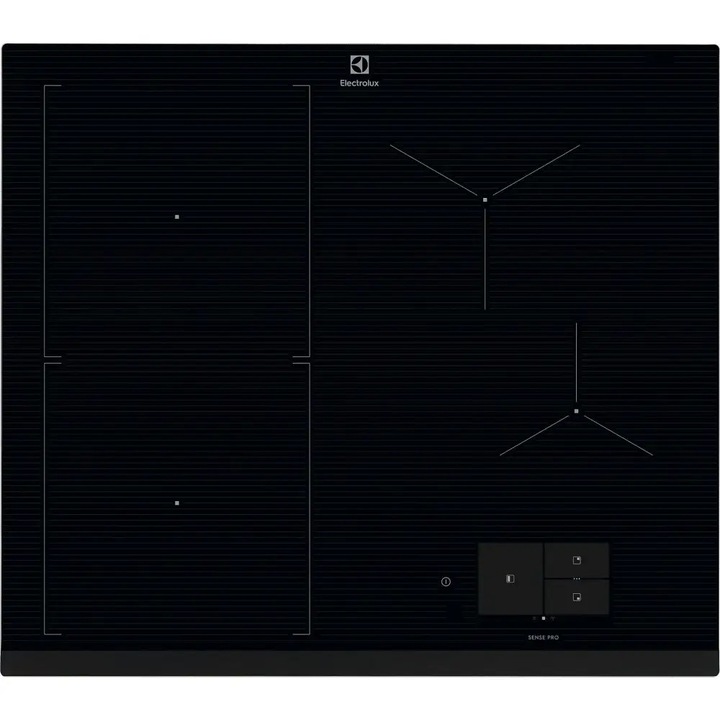 Plita incorporabila Electrolux EIS6949, inductie, sticla ceramica, control tactil, zona flexibila, negru