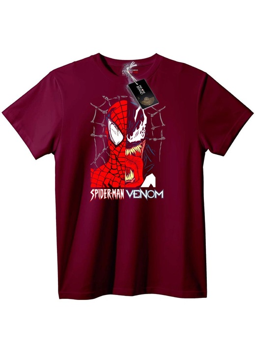 Póló Spider-Man & Venom, Bordó