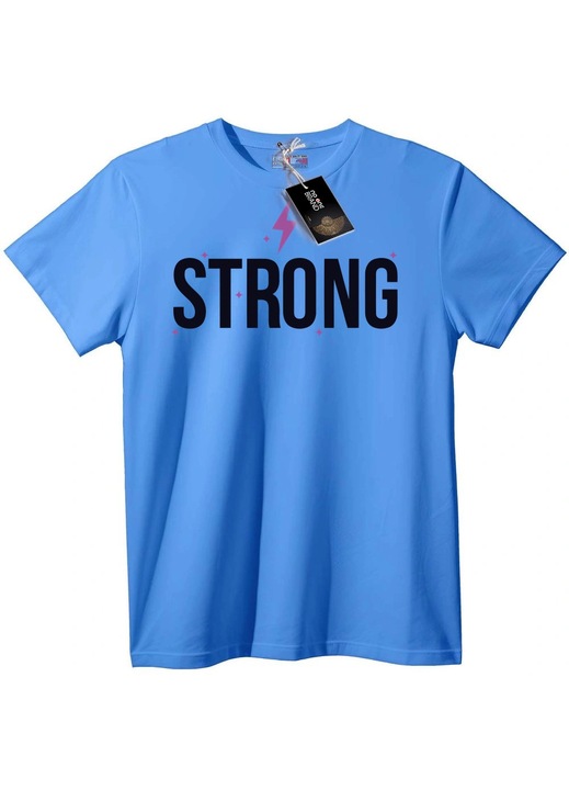 Erős Teljesítmény Póló, Világoskék