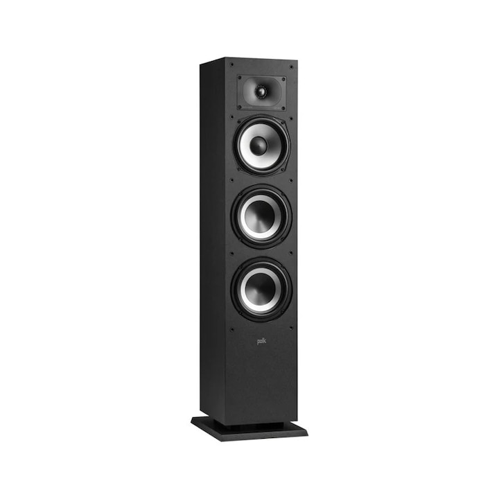 Coloana Polk Audio Monitor XT60BK, difuzor de podea, cu mai multe difuzoare, negru, pereche