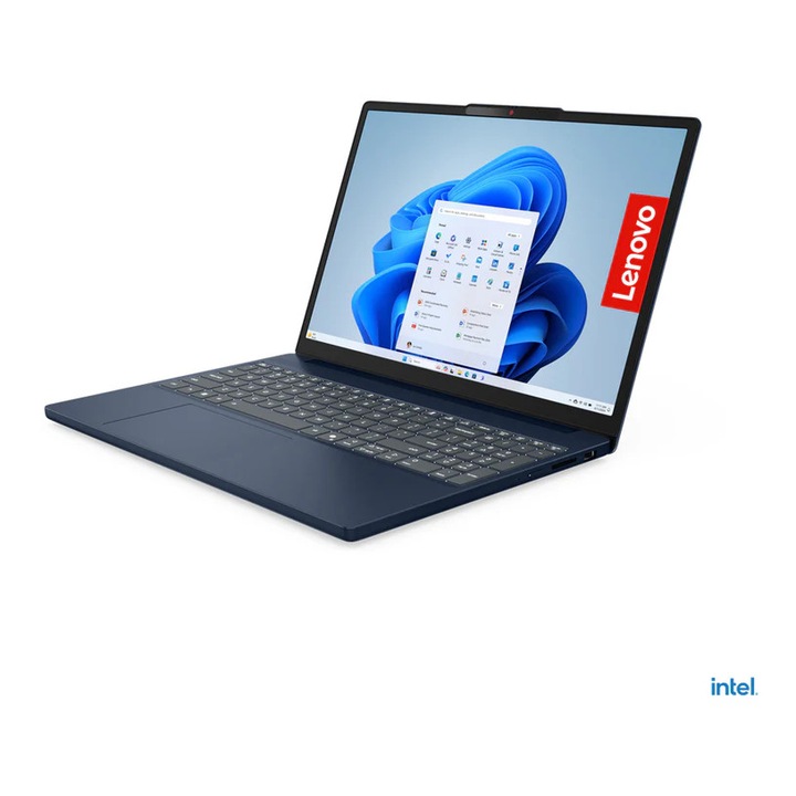 Laptop Lenovo IdeaPad Slim 3 15IRH10 83K1007EBM, Intel Core i7-13620H, RAM 24 GB, SSD 1 TB, Intel UHD Graphics, Windows 11, cosmic blue, 15.3"