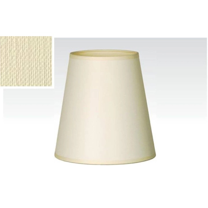 Abajur textil 20x20cm, Lightstyle, ecru
