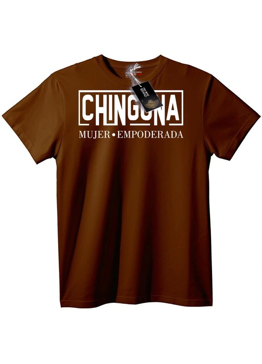 Тениска Овластена Жена, Кафяв, 4XL