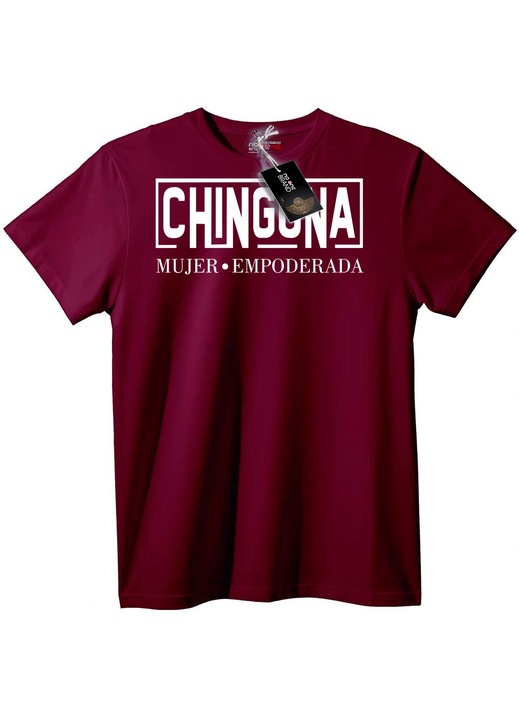 Тениска Овластена Жена, Бордо, 7XL