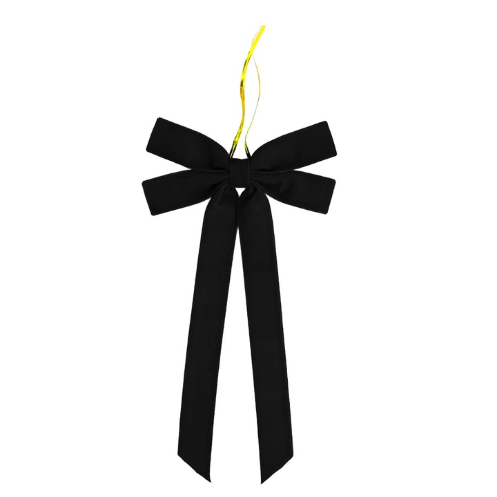 Set 10 Bows Decorative Craciun, Rosu, 13x26cm