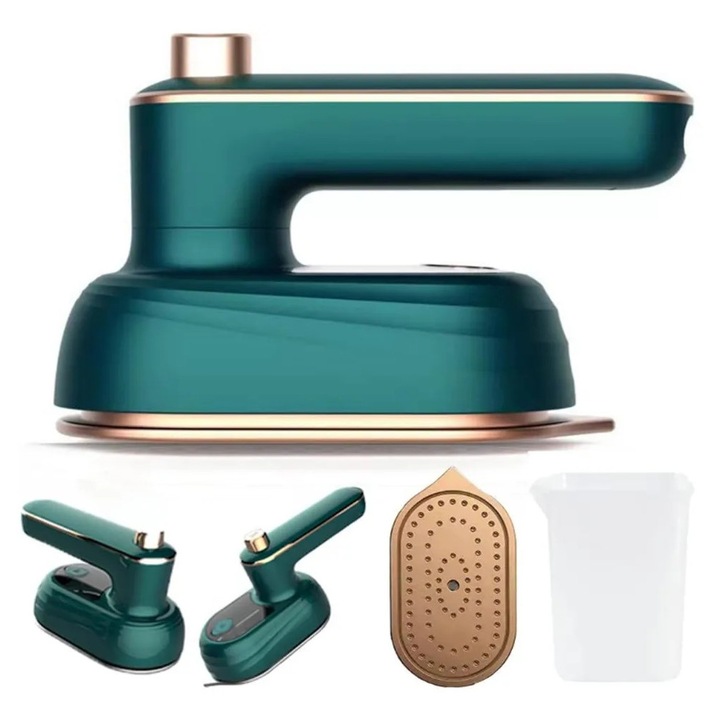 Fier de calcat portabil cu abur, 170C, compact, 35g, pentru acasa si calatorii