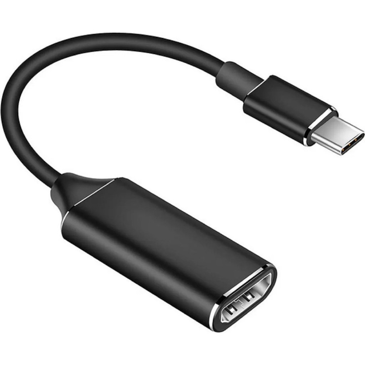 Adaptor USB-C la HDMI, 4K, negru