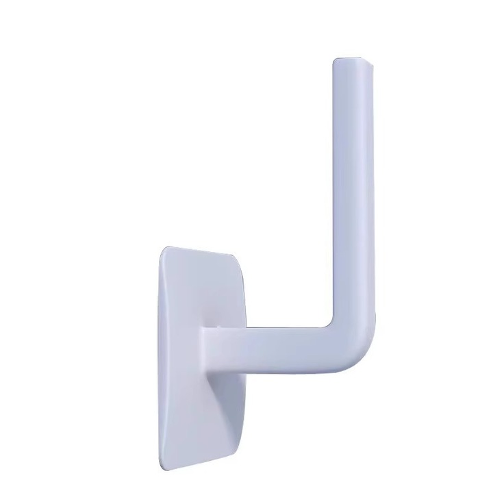 Set de 10 carlige adezive fara urme, gri, pentru organizarea prosoapelor, cheilor si altor obiecte