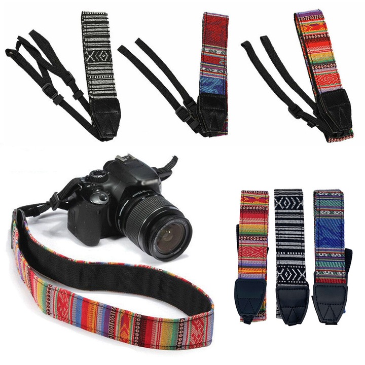 Set 3 curele pentru camera, 141cmx4cm, multicolor