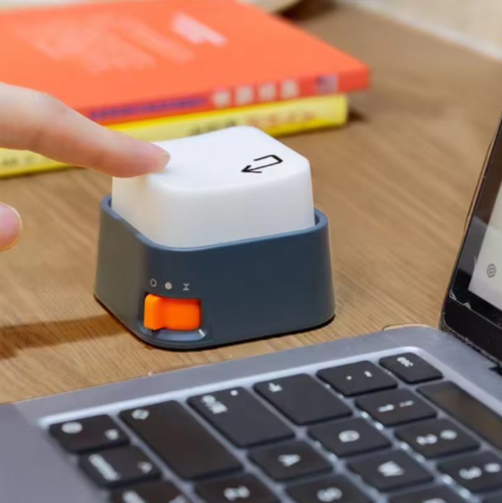 Tastatura mini cu iluminare de fundal, comutatoare mecanice, feedback tactil, lumina de noapte LED, incarcare USB - albastra