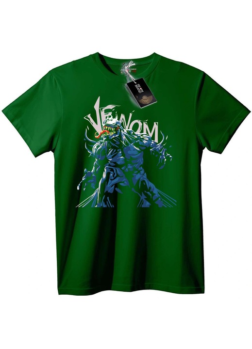 Tricou Venom, Verde închis, 2XL