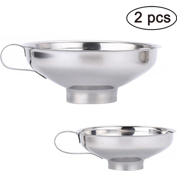 Set de 2 palnii din otel inoxidabil, design practic, rezistente la rugina, pentru lichide, dimensiuni variate