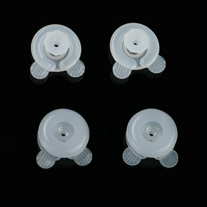 Set clips pentru husa de plapuma, alb, 4 bucati, plastic