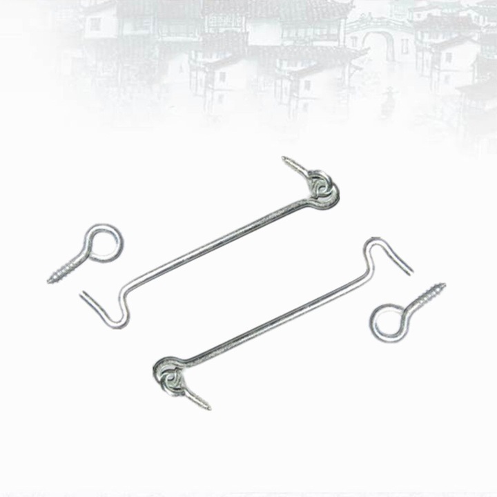 Carlig feronerie feronerie din metal, 12x3x0.5cm, rezistent la intemperii, set