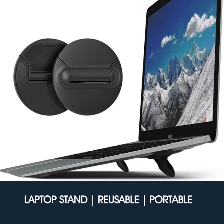 Suport laptop portabil, 10-17", design ergonomic, constructie rezistenta, multicolor