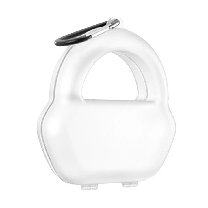 Geanta de transport protectoare pentru casti, 23x22.5x5.7cm, transparenta, set organizare