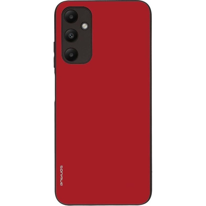 Husa telefon Sonique ColorBloc Series, rosie, pentru Samsung Galaxy A05s 4G, silicon, design modern