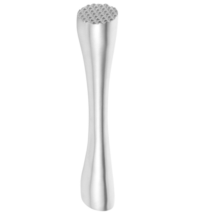 Baston de zdrobit pentru cocktailuri, inox, 20x3.2cm, set de 1 bucata