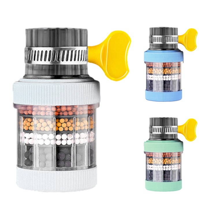 Set 3 filtre apa pentru chiuveta, 8x3cm, design anti-stropire, filtrare eficienta