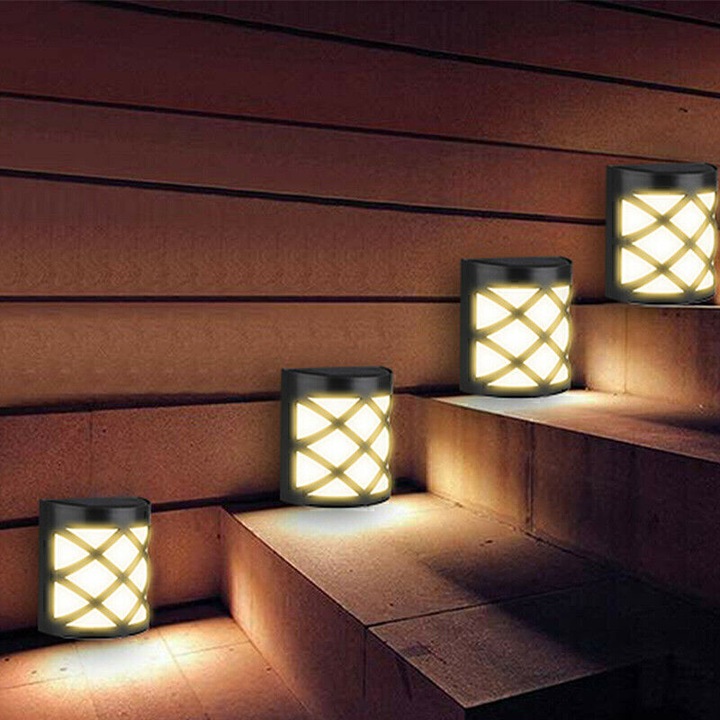 Lampa solara de perete, 6 LED-uri, design retro, impermeabil, 1 set