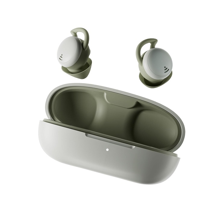 Casti Wireless, Invisible, design ergonomic, reducere zgomot, verde