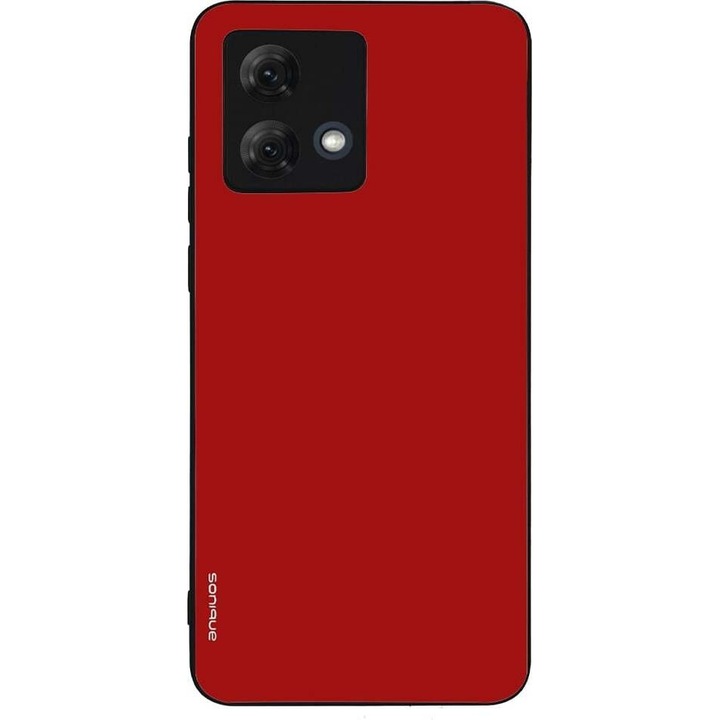 Husa telefon Sonique ColorBloc Series, rosie, pentru Motorola Moto G84 5G, silicon, design modern, protectie antisoc