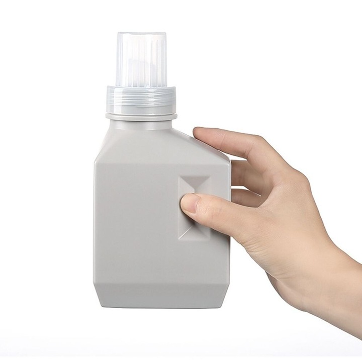 Mosogatószer adagoló, 600ml, fehér/szürke, egyszerű design