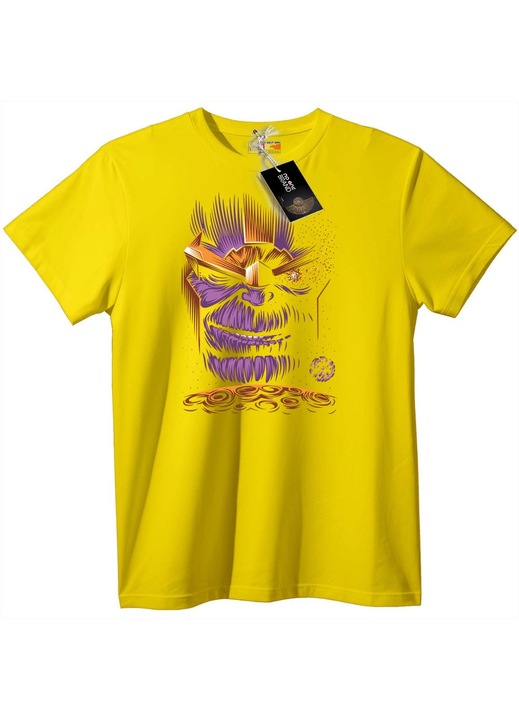 Thanos Végtelen Kesztyű Póló, Sárga, XL