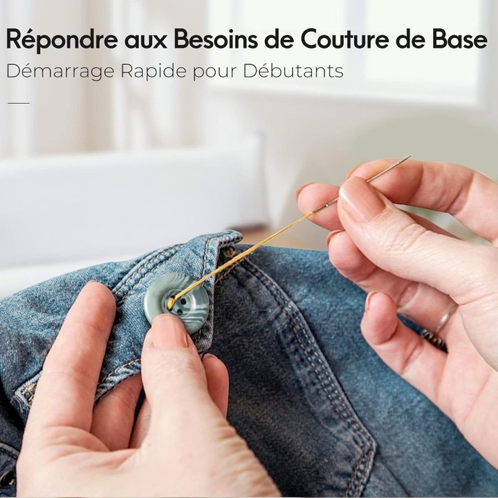 Set de unelte de cusut 230pcs, accesorii de mercerie, culori diverse, 26x19.4x4cm