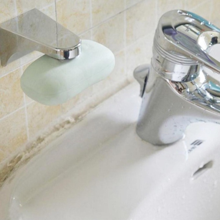 Suport magnetic pentru sapun, inox, 7.7x4.8x4.3cm, set 1 buc.