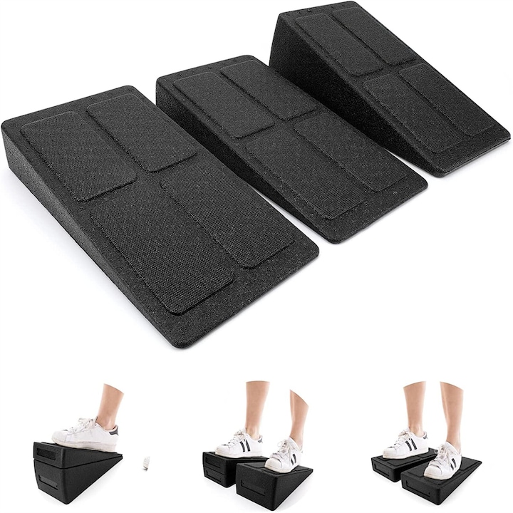 Set 3PCS Placi de Stretching pentru Ghemuit, EPP, 9x18cm, Multicolor