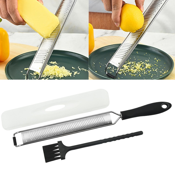 Razatoare de branza, inox, 40.5x3.7cm, argintie, set 1 bucata