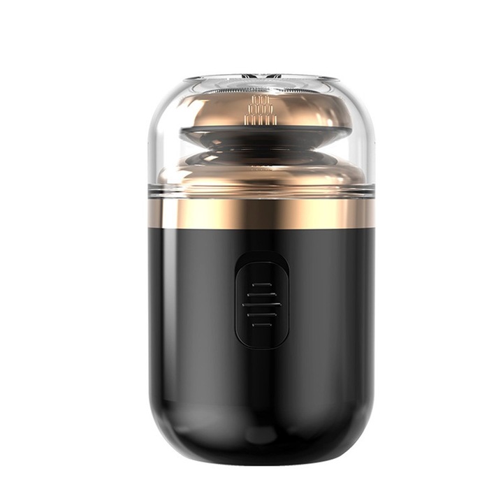 Aparat de ras electric mini, 2 in 1, portabil, negru, 6.2x3.8cm