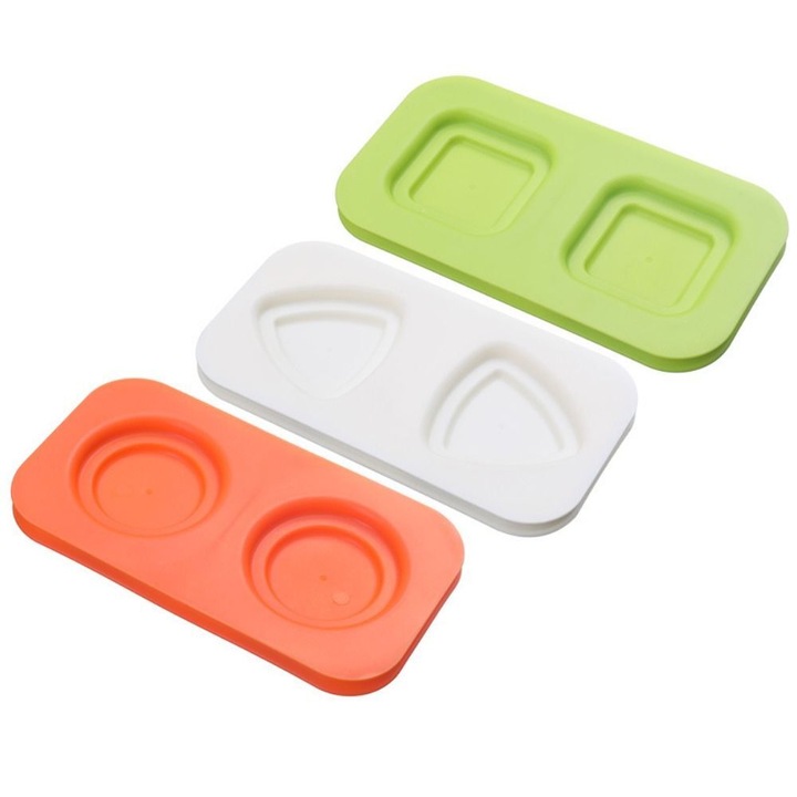 Forma prajituri, 1 set, plastic, alb/verde/orange, 20x10.5x2.5cm