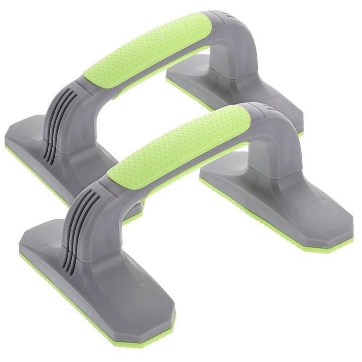 Set 2 suporturi pentru flotari, verde, 19.20x13.80x9.00cm