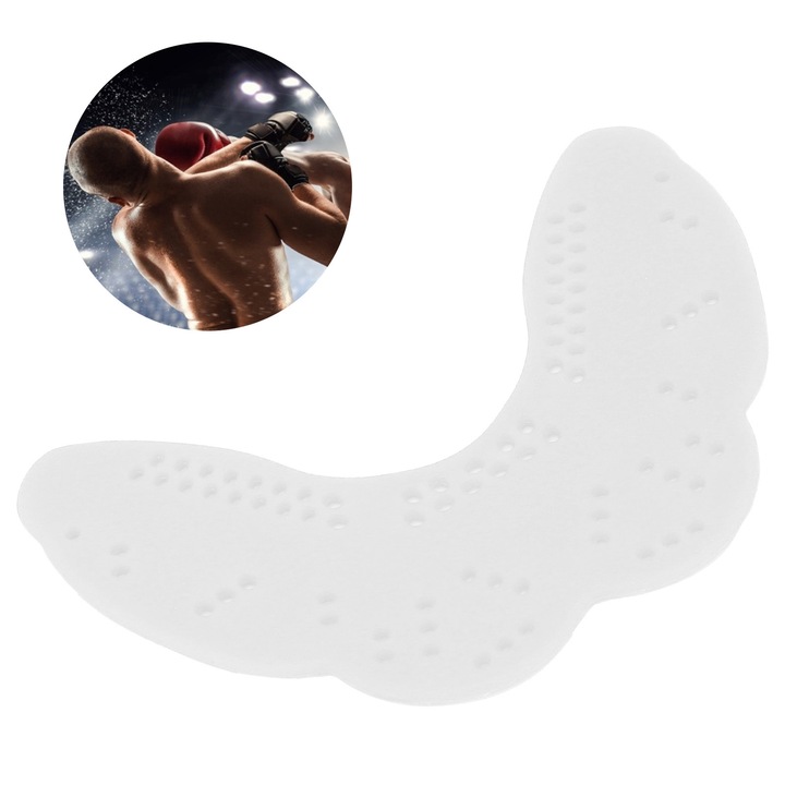 Aparatori bucala, set 2 bucati, material EVA, sporturi de contact, alb