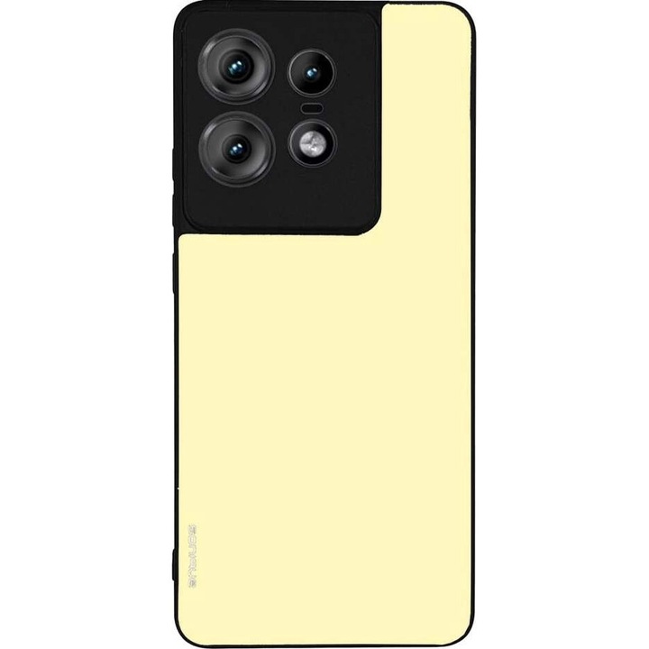 Husa telefon Sonique ColorBloc Series, galben, pentru Motorola Edge 50 Pro 5G, silicon, design modern