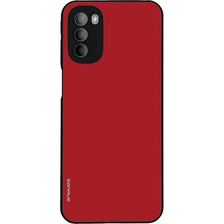 Husa telefon Sonique Colorbloc Series, rosie, pentru Motorola Moto G31 4G / Moto G41 4G, silicon, design modern