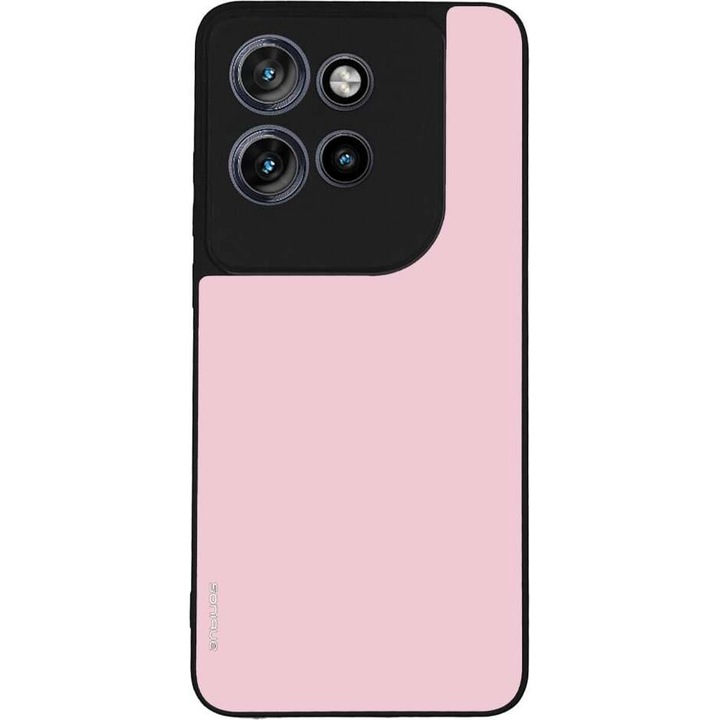 Husa telefon Sonique ColorBloc Series, roz deschis, pentru Motorola Edge 50 Neo 5G, silicon, design modern, protectie antisoc