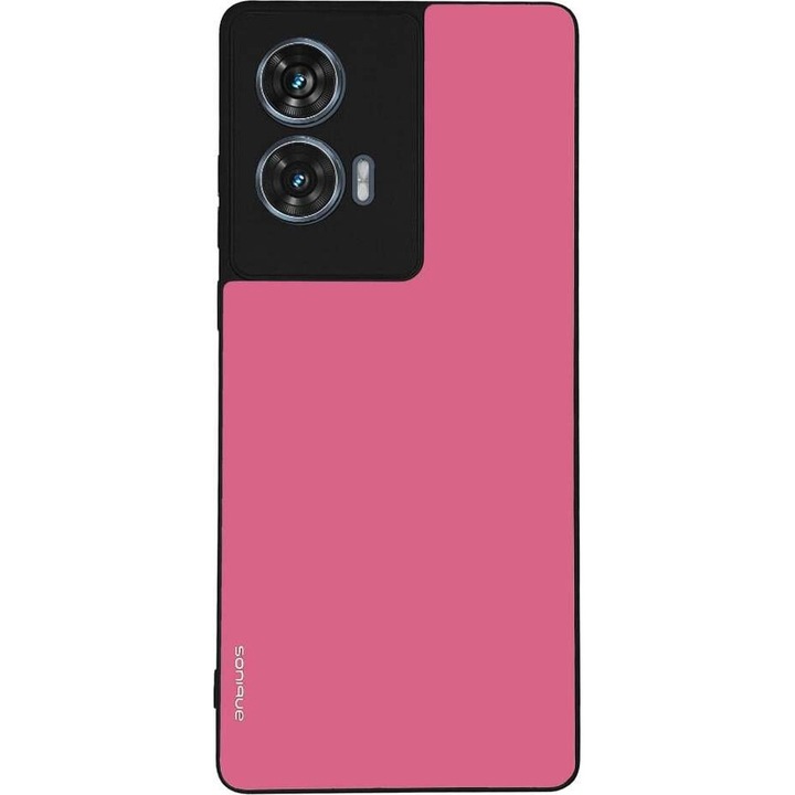Husa telefon Sonique ColorBloc Series, roz, pentru Motorola Edge 50 Fusion 5G, silicon, design modern