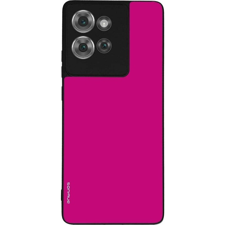 Husa telefon Sonique ColorBloc Series, protectie extra, design modern, roz, pentru Motorola Edge 50 5G